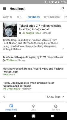 World News -Daily Feed android App screenshot 0